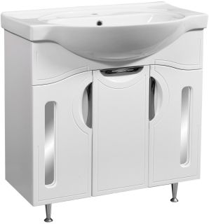 Тумба под раковину Stella Polar Сильва 80см белый SP-00000202