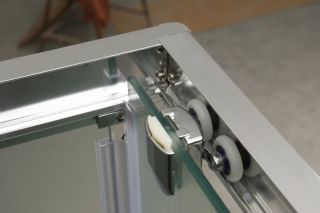 Душевой уголок прямоугольный, хром BelBagno UNIQUE-AH-1-120/135-90-C-Cr