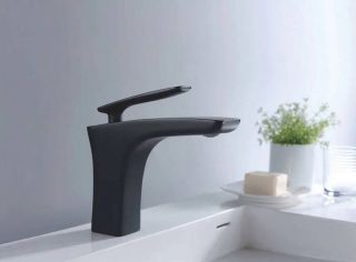 Смеситель для раковины Rose R2701H чёрный матовый