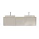 Тумба с раковиной Black&White Universe 9161600-2 Double 160 см бежевый