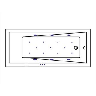 Гидромассажная ванна WHITECROSS Wave 0101.180080.100.RELAX.WH 180x80 см Relax белый