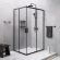 Душевой уголок AM.PM Gem S WK93ES  профиль черный 120х90 см