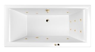 Гидромассажная ванна Whitecross Savia Duo 0103.170080.100.LINE.GL 170x80см Line золото