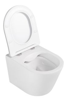 Подвесной унитаз ABBER Bequem AC1102 безободковый белый