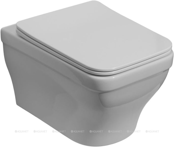 Унитаз подвесной Aquanet Elegant Rimless Elegant W LX-1163 Soft Close 280960 белый