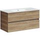 Подвесная тумба под раковину Sancos Urban UR100EG 100см дуб галифакс натуральный