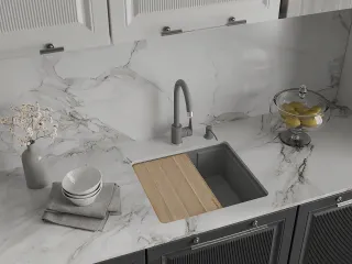 Мойка кухонная GranFest URBAN 4550 темно-серый