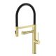 Смеситель для кухни Wonzon & Woghand WW-88458007-BG с гибким изливом и подключением фильтра брашированное золото