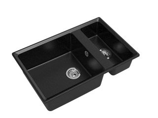 Мойка кухонная GranFest Чёрная Level LV-760 K чер