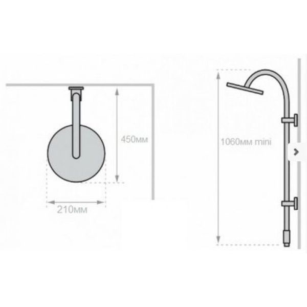 Душевая стойка Valentin Elle&lui SKA