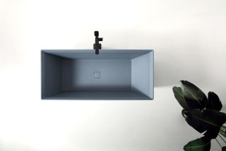 Ванна из искусственного камня ABBER Berlin AM9912G 170x75см серый