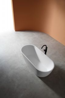 Ванна из искусственного камня ABBER Frankfurt AM9941 170x75см белый