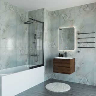 Ванна акриловая Vincea VBT-2A170-LG с ножками 1700*750*480, пристенная, цвет белый