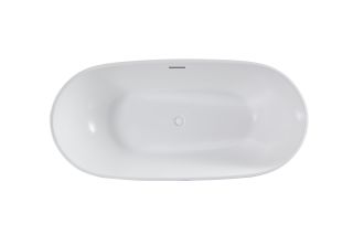 Ванна акриловая Vincea VBT-408-1700MW, 1700*815*580, цвет белый матовый, щелевой перелив