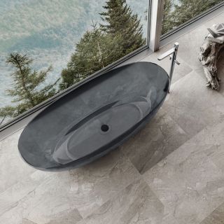 Ванна из полиэфирной смолы Vincea VBT-6T01B 170x75 Черная матовая без гидромассажа