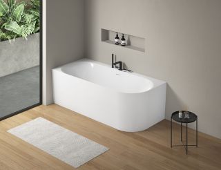 Ванна акриловая Vincea VBT-704-1800-L, цвет белый, щелевой перелив