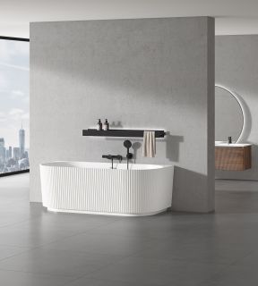 Ванна акриловая Vincea VBT-706-1700, цвет белый, щелевой перелив