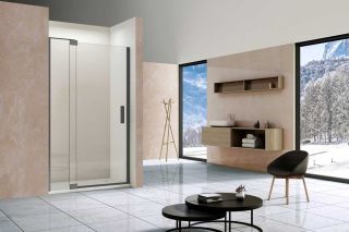 Душевая дверь Vincea Extra VDP-1E8090CLGM, 800/900, вороненая сталь, стекло прозрачное