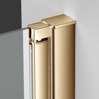 Душевая дверь Vincea Alpha VDP-3AL700CLG , брашированное золото, стекло прозрачное