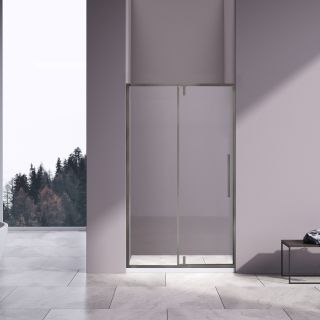Душевая дверь Vincea Slim-N VDP-4SN120CLGM, вороненая сталь, стекло прозрачное