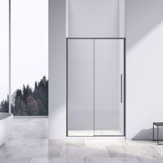 Душевая дверь Vincea Slim-N VDS-4SN140CLGM, 1400, вороненая сталь, стекло прозрачное