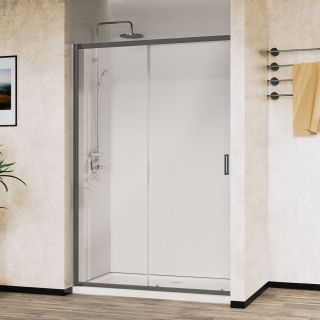 Душевая дверь Vincea City VDS-5CT130CLGM, 1300, вороненая сталь, стекло прозрачное