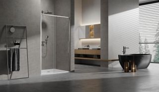 Душевая дверь Vincea Slim 8mm VDS-6SL130CL, 1300, хром, стекло прозрачное