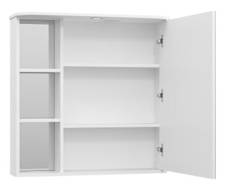 Зеркальный шкаф с подсветкой Misty Венера правый 80см белый