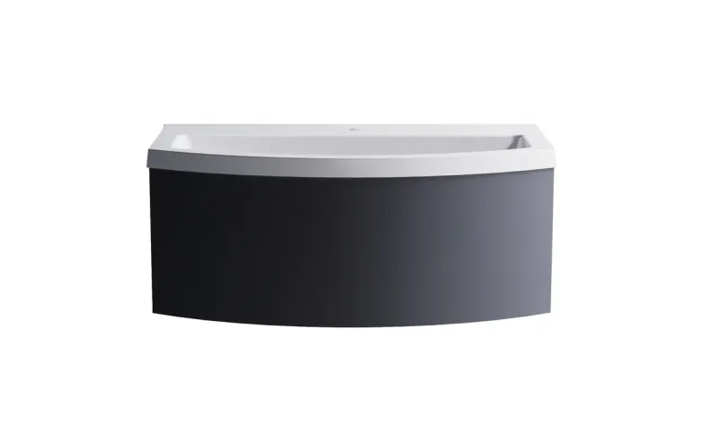 Тумба с раковиной Astra-Form Венеция 2.0 3 3100003ral7024+04010022 80 см тёмно-серый матовый