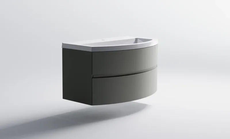 Тумба с раковиной Astra-Form Венеция 2.0 03100004ncss3502-y+04010022 80 см серо-бежевый матовый