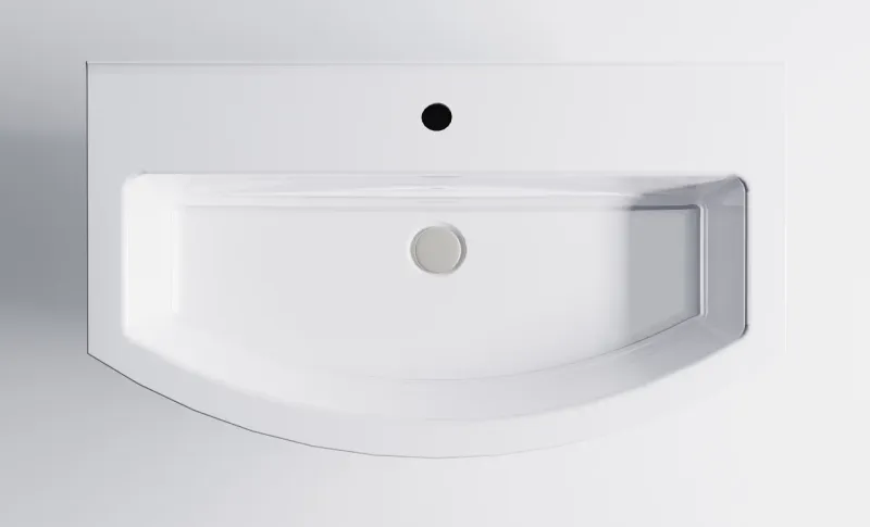 Тумба с раковиной Astra-Form Венеция 2.0 03100004ral7024+04010022 80 см тёмно-серый матовый