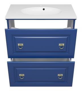 Напольная тумба под раковину Misty Версаль 80см синий