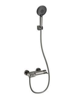 Смеситель для ванны с душем Wonzon & Woghand Muse Corno WW-A30902-BGG тёмный графит