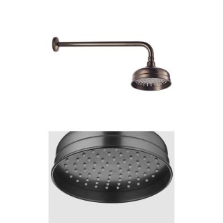 Верхний душ Swedbe Terracotta 2558 с кронштейном 15см тёмная бронза