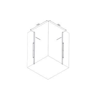 Душевой уголок Ceruttispa Victoria120В