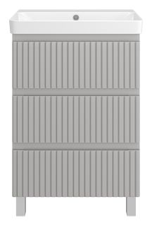 Напольная тумба под раковину Brevita Victory VIC-07060-50-03Я 60см серый шёлк
