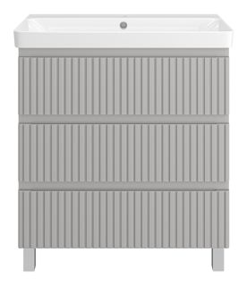 Напольная тумба под раковину Brevita Victory VIC-07080-50-03Я 80см серый шёлк