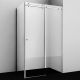 Душевой уголок Wasserkraft Vils 100x90см серебристый 56R22