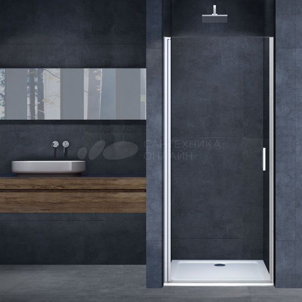 Душевая дверь в нишу Vincea Alpha VDP-3AL600CL 60 см, стекло прозрачное, хром