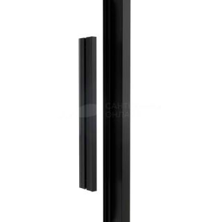 Душевая дверь в нишу Vincea Slim Soft 110 см, профиль черный, стекло прозрачное