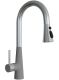 Смеситель для кухни Florentina Вита PRO с выдвижным изливом грей