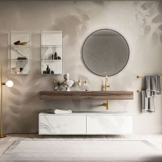 Зеркало Vincea LED VLM-3DE800B 800×800 c сенсорным выключателем и диммером