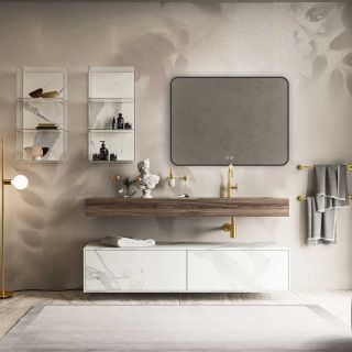 Зеркало Vincea LED VLM-3VC800B-2 800×600 c сенсорным выключателем и диммером, с функцией антизапотевания