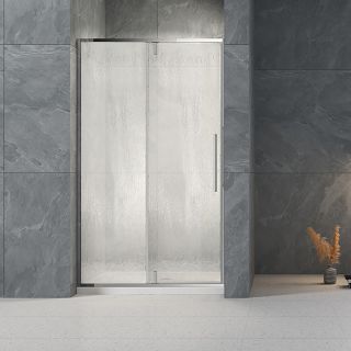 Душевая дверь Veconi Vianno VN-34R, 1200x1950,хром, стекло  дождь