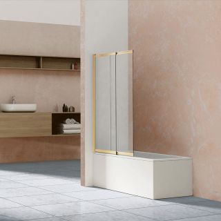 Душевая шторка на ванну Vincea VSB-1E100CLG, 1000*1450, брашированное золото, стекло прозрачноеVSB-1E100CLG