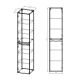 Шкаф-колонна Vincea Mia VSC-2M170BT-L 35 см бетон