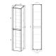 Шкаф-колонна Vincea Vico VSC-2V170BT 35 см бетон