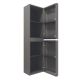 Шкаф Vincea Caprise VSC-4CA150MLG-L подвесной, левый, 1500*404*350, светло-серый матовый