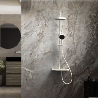 Душевая стойка Vincea Inspire VSFS-3I12TW с термостатом белый