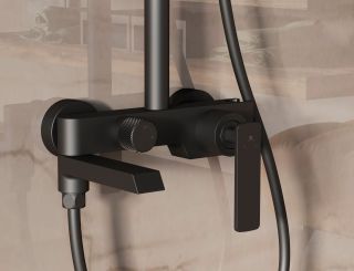 Душевая стойка Vincea VSFS-413MB, черный